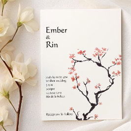 Sakura Mountain | Uitnodiging tot Casual weddensch