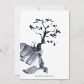 Sakura Mountain | Uitnodiging tot Casual weddensch (Achterkant)