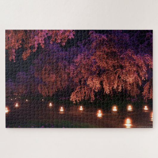 Sakura (nacht) (Deluxe) Legpuzzel (Horizontaal)