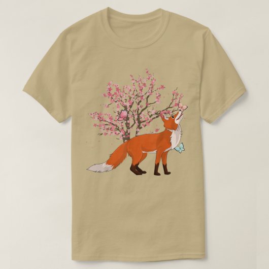 Sakura Natuur Forest Dierenvriend Cherry Blossom F T-shirt (Design voorkant)