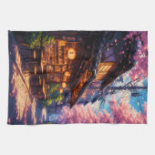 Sakura no Machikado - Cherry Blossom Street Theedoek (Horizontaal)