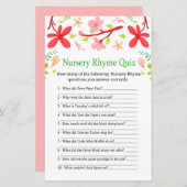 Sakura Nursery Rhyme Quiz baby shower game (Voorkant / Achterkant)