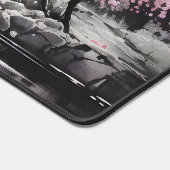 Sakura over River Ink Schilderen Bureaumat (Hoek)