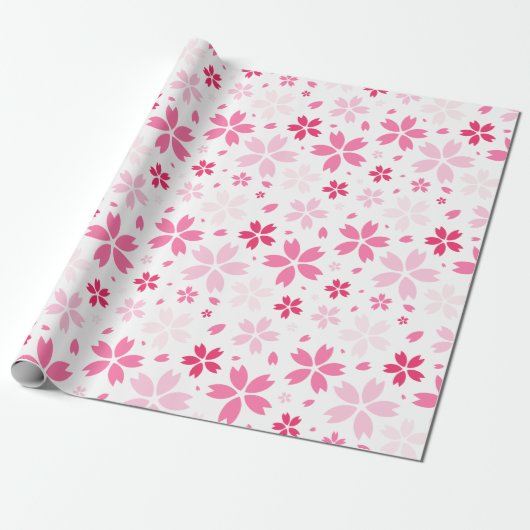 Sakura Pattern Cadeaupapier (Uitgerold)