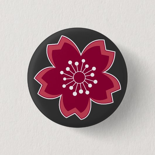 Sakura Pin Ronde Button 3,2 Cm (Voorkant)