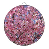 Sakura Pink Cherry Blossom Sky Dartbord (Voorkant)