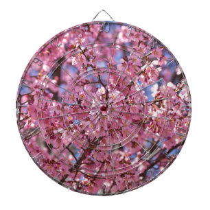 Sakura Pink Cherry Blossom Sky Dartbord