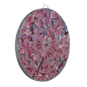Sakura Pink Cherry Blossom Sky Dartbord (Voorkant Links)