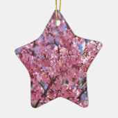 Sakura Pink Cherry Blossom Sky Keramisch Ornament (Links)