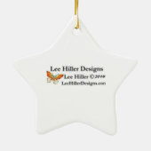 Sakura Pink Cherry Blossom Sky Keramisch Ornament (Achterkant)