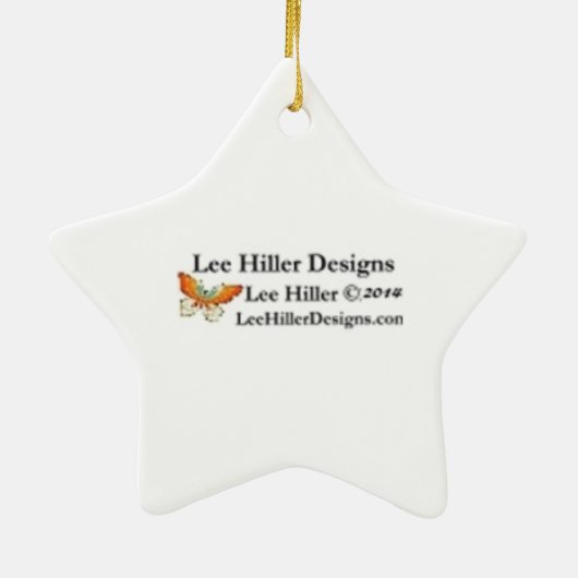 Sakura Pink Cherry Blossom Sky Keramisch Ornament (Achterkant)