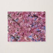 Sakura Pink Cherry Blossom Sky Legpuzzel (Horizontaal)