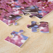 Sakura Pink Cherry Blossom Sky Legpuzzel (Zijkant)