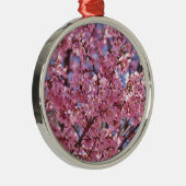 Sakura Pink Cherry Blossom Sky Metalen Ornament (Rechts)