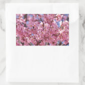 Sakura Pink Cherry Blossom Sky Rechthoekige Sticker (Tas)