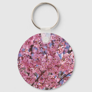 Sakura Pink Cherry Blossom Sky Sleutelhanger