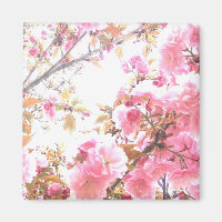Sakura Pink Flowers Cherry Blossom Floral Patronen