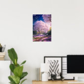 Sakura Radiance Poster (Thuiskantoor)