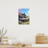 Sakura Retreat, traditioneel platteland Inn Poster (Keuken)
