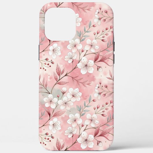 Sakura Roze Bloem Patroon Case-Mate iPhone Case (Achterkant)
