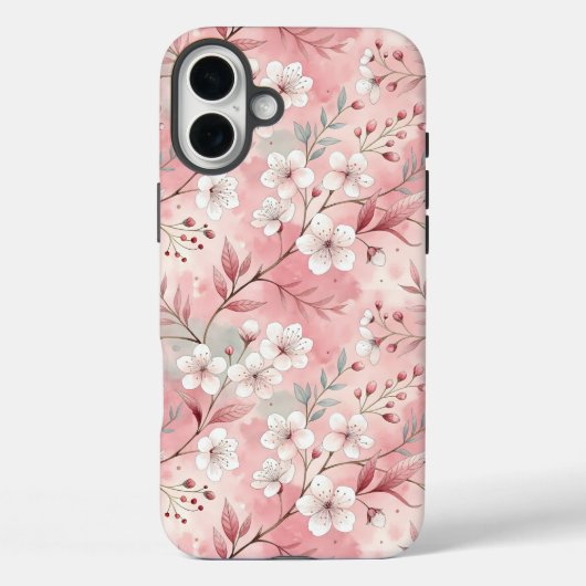 Sakura Roze Bloem Patroon Case-Mate iPhone Case (Achterkant)
