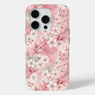 Sakura Roze Bloem Patroon iPhone 15 Pro Case