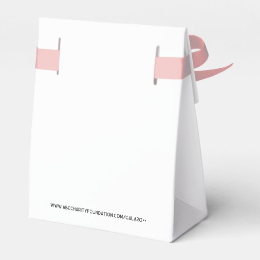 Sakura Roze Borstkanker Fundraiser QR-code Bedankdoosjes (Achterkant)