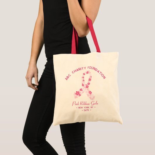 Sakura Roze Borstkanker Overlevende Fundraiser Tote Bag (Voorkant (product))