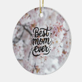 Sakura Roze Elegant Beste Moeder Ooit Moederdag Keramisch Ornament (Links)