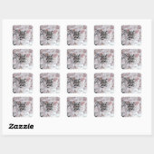 Sakura Roze Elegant Beste Moeder Ooit Moederdag Vierkante Sticker (Vel)