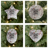 Sakura roze elegante beste mama ooit Moederdag Keramisch Ornament