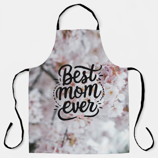 Sakura roze elegante beste mama ooit Moederdag Schort (Voorkant)