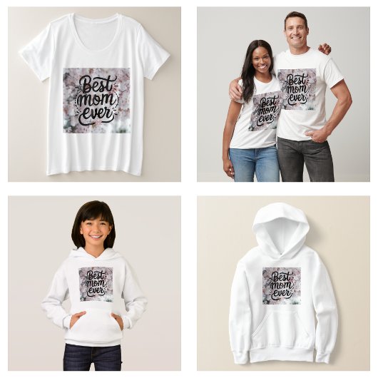 Sakura roze elegante beste mama ooit Moederdag T-shirt