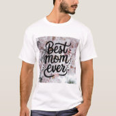 Sakura roze elegante beste mama ooit Moederdag T-shirt (Voorkant)