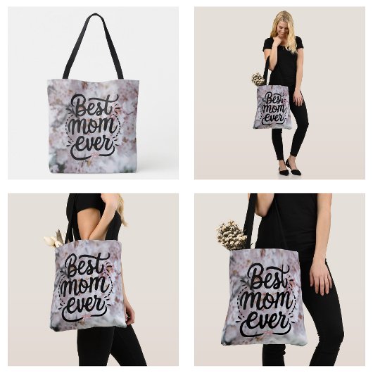 Sakura roze elegante beste mama ooit Moederdag Tote Bag