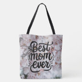 Sakura roze elegante beste mama ooit Moederdag Tote Bag (Achterkant)