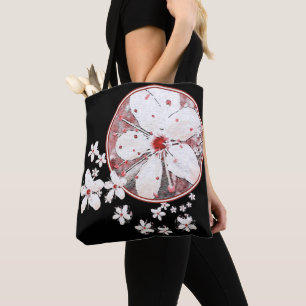 Sakura roze en witte kersenbloesem Aziatisch bloem Tote Bag