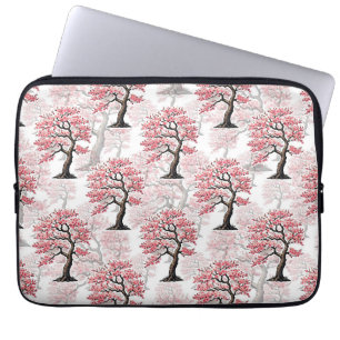 Sakura roze kersenbloesem boomontwerp laptop sleeve