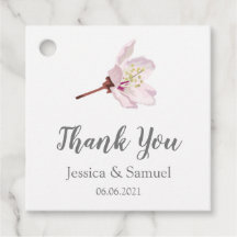 Sakura roze kersenbloesem bruiloft dank u