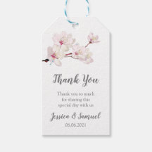 Sakura roze kersenbloesem bruiloft dank u