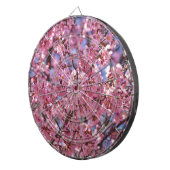 Sakura Roze Kersenbloesem Hemel Dartbord (Voorkant Rechts)