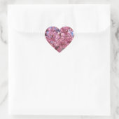 Sakura Roze Kersenbloesem Hemel Hart Sticker (Tas)
