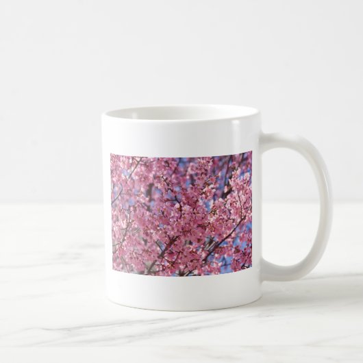 Sakura Roze Kersenbloesem Hemel Koffiemok (Rechts)
