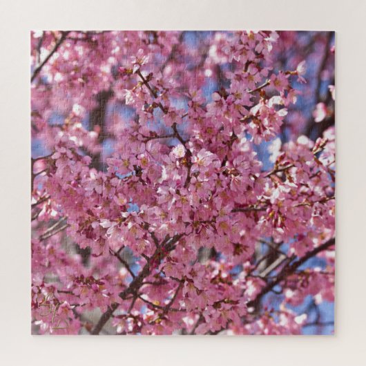 Sakura Roze Kersenbloesem Hemel Legpuzzel (Verticaal)