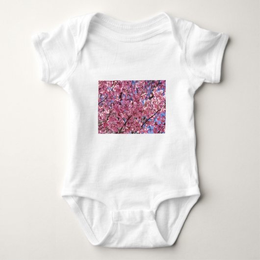 Sakura Roze Kersenbloesem Hemel Romper (Voorkant)