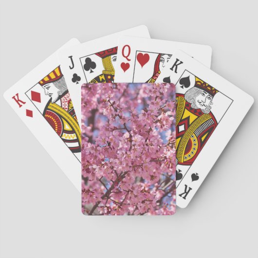 Sakura Roze Kersenbloesem Hemel Speelkaarten (Achterkant)
