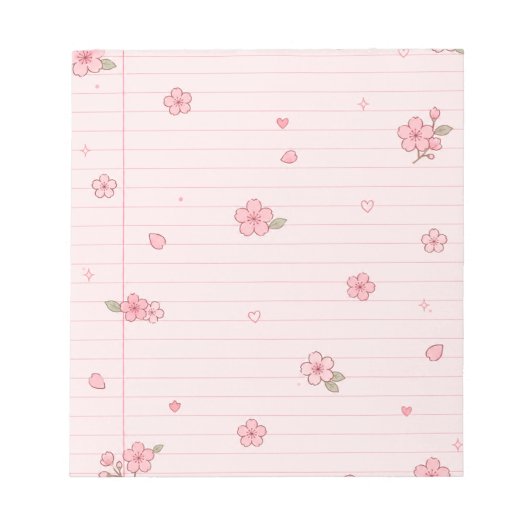 Sakura Roze Notitieblok (Voorkant)