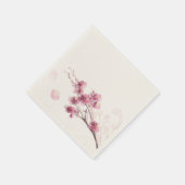 Sakura Roze Papieren servetten (50 stuks) (Hoek)