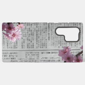 Sakura Samsung Krantenhoes Galaxy Hoesje (Achterkant horizontaal)