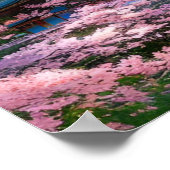Sakura Sanctuary, traditionele tempel Poster (Hoek)
